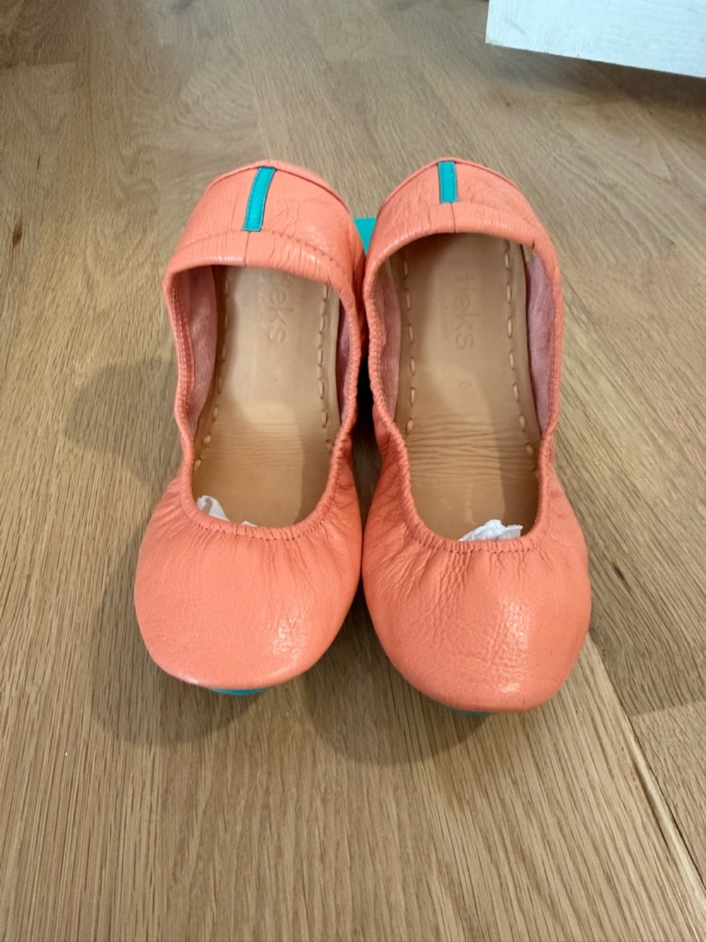 Tieks Peach Poppy Flats